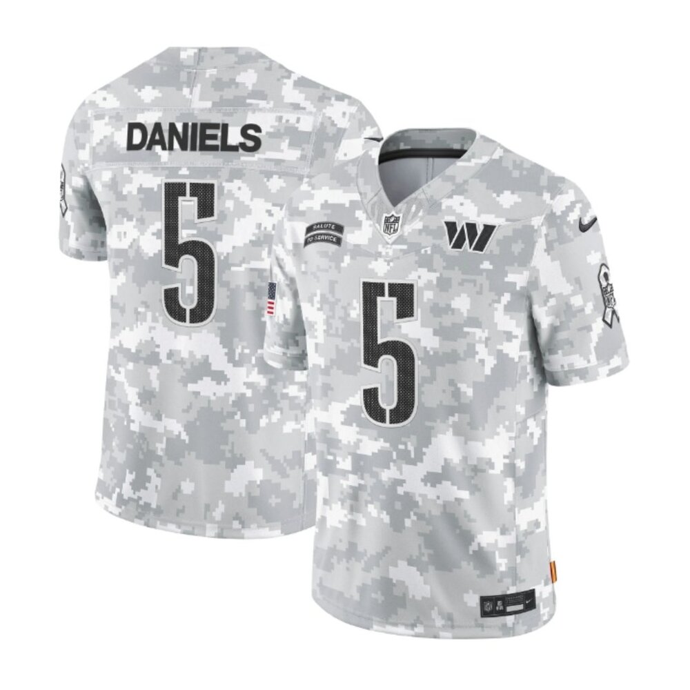 Washington Commanders Jayden Daniels Salute Jersey Mens XXL Non Negotiable